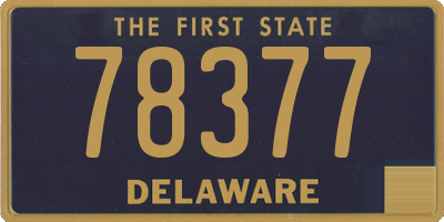 DE license plate 78377