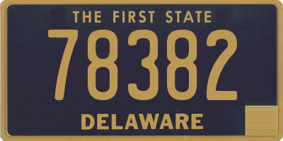DE license plate 78382