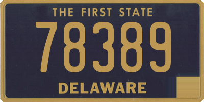 DE license plate 78389