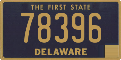 DE license plate 78396