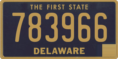 DE license plate 783966