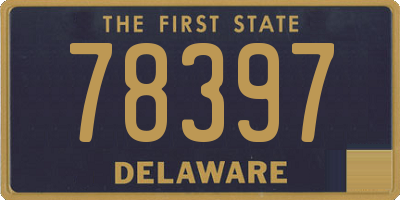DE license plate 78397