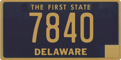 DE license plate 7840