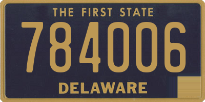 DE license plate 784006