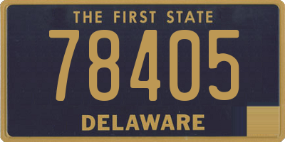 DE license plate 78405