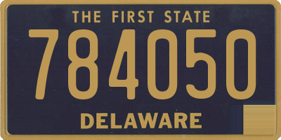 DE license plate 784050