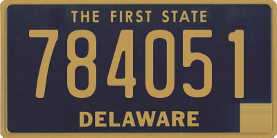 DE license plate 784051