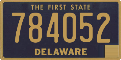 DE license plate 784052