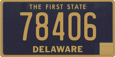 DE license plate 78406