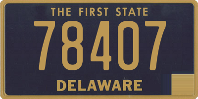 DE license plate 78407