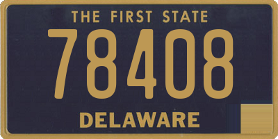DE license plate 78408
