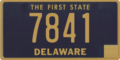 DE license plate 7841