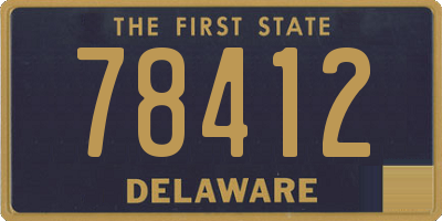 DE license plate 78412