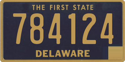 DE license plate 784124