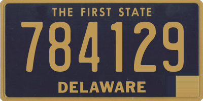 DE license plate 784129