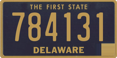 DE license plate 784131