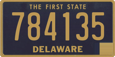 DE license plate 784135