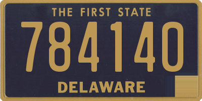 DE license plate 784140
