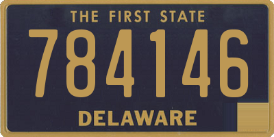 DE license plate 784146