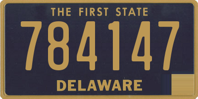 DE license plate 784147