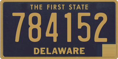 DE license plate 784152