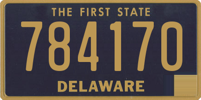 DE license plate 784170