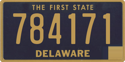 DE license plate 784171