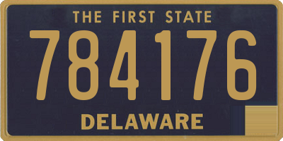 DE license plate 784176