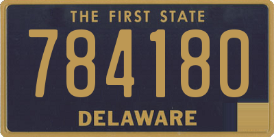 DE license plate 784180