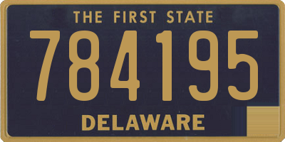 DE license plate 784195