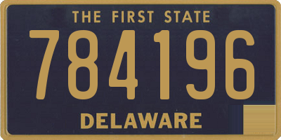 DE license plate 784196