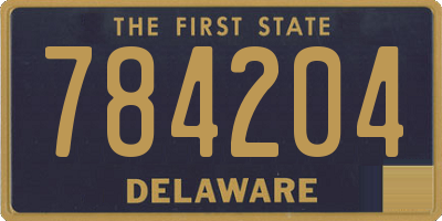 DE license plate 784204