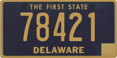 DE license plate 78421