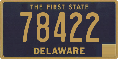 DE license plate 78422