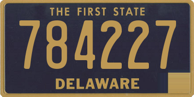 DE license plate 784227