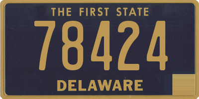 DE license plate 78424