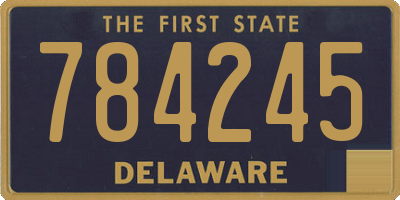 DE license plate 784245