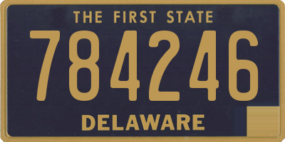DE license plate 784246
