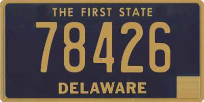 DE license plate 78426