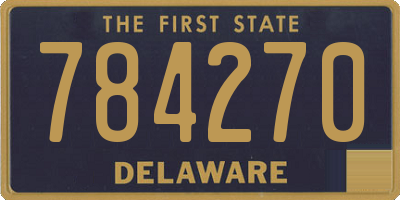 DE license plate 784270