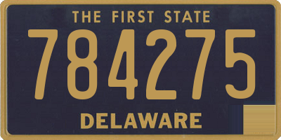 DE license plate 784275