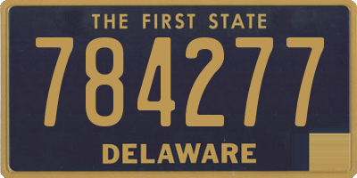 DE license plate 784277