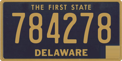 DE license plate 784278