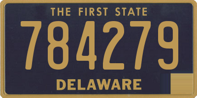 DE license plate 784279