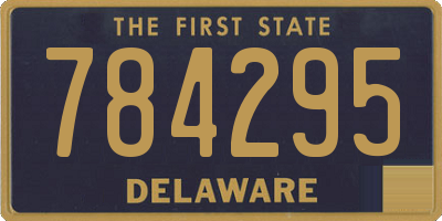 DE license plate 784295
