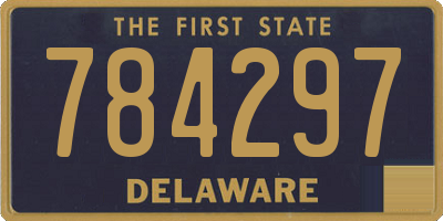 DE license plate 784297