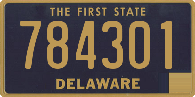 DE license plate 784301