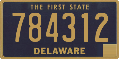 DE license plate 784312