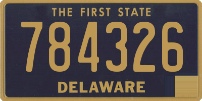 DE license plate 784326