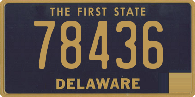 DE license plate 78436